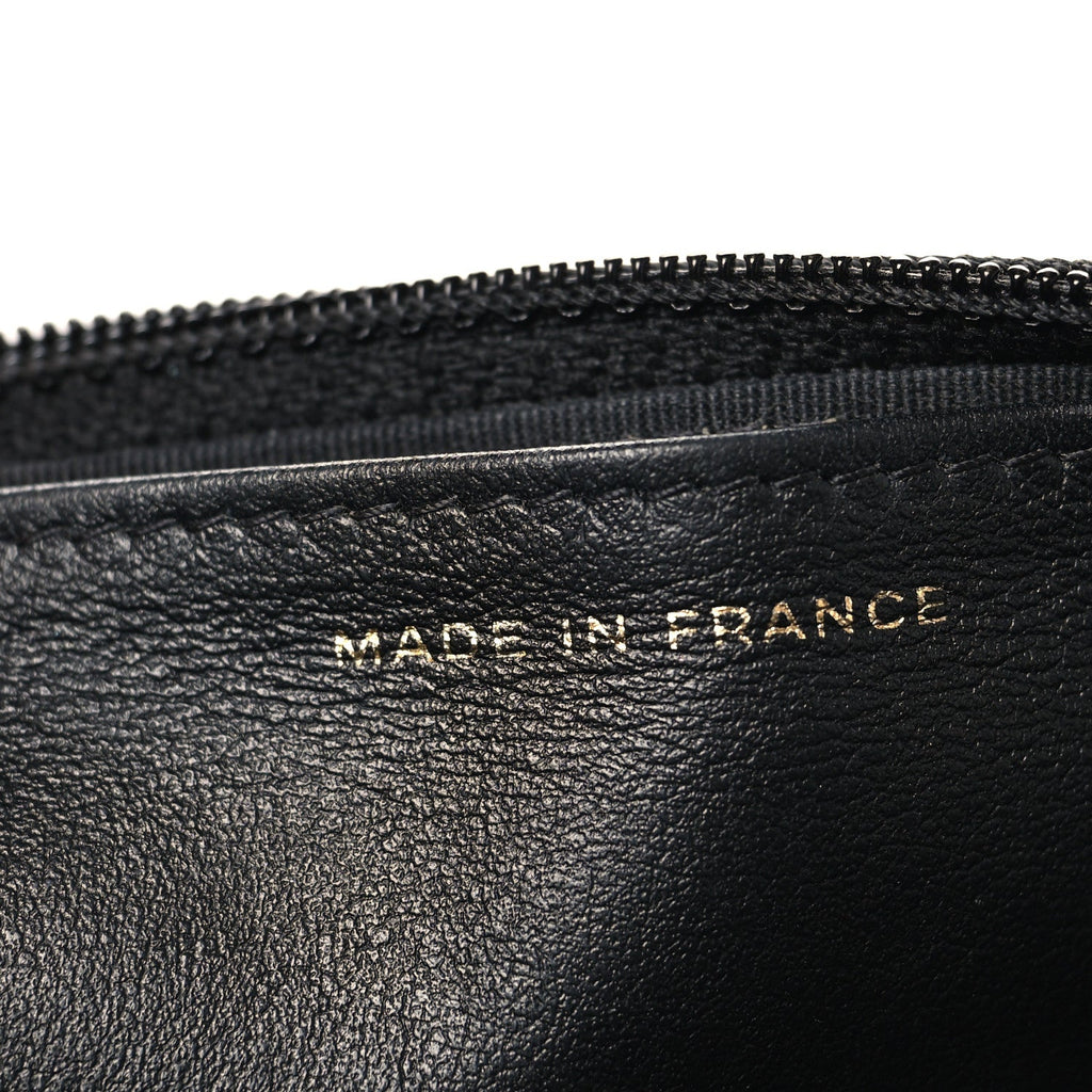 Caviar Quilted Boy Wallet On Chain WOC Black