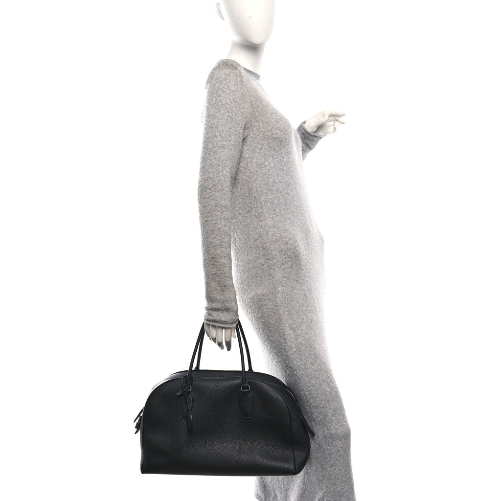 Matte Grained Calfskin India 15.75 Black