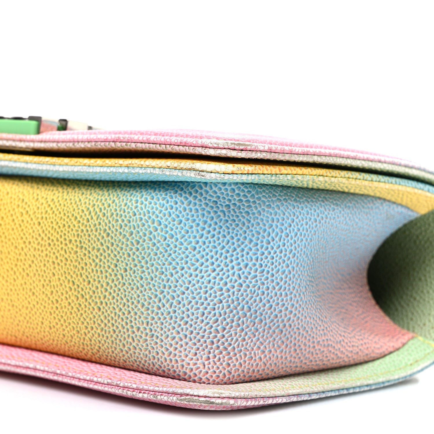 Caviar Quilted Medium Cuba Rainbow Boy Flap Multicolor