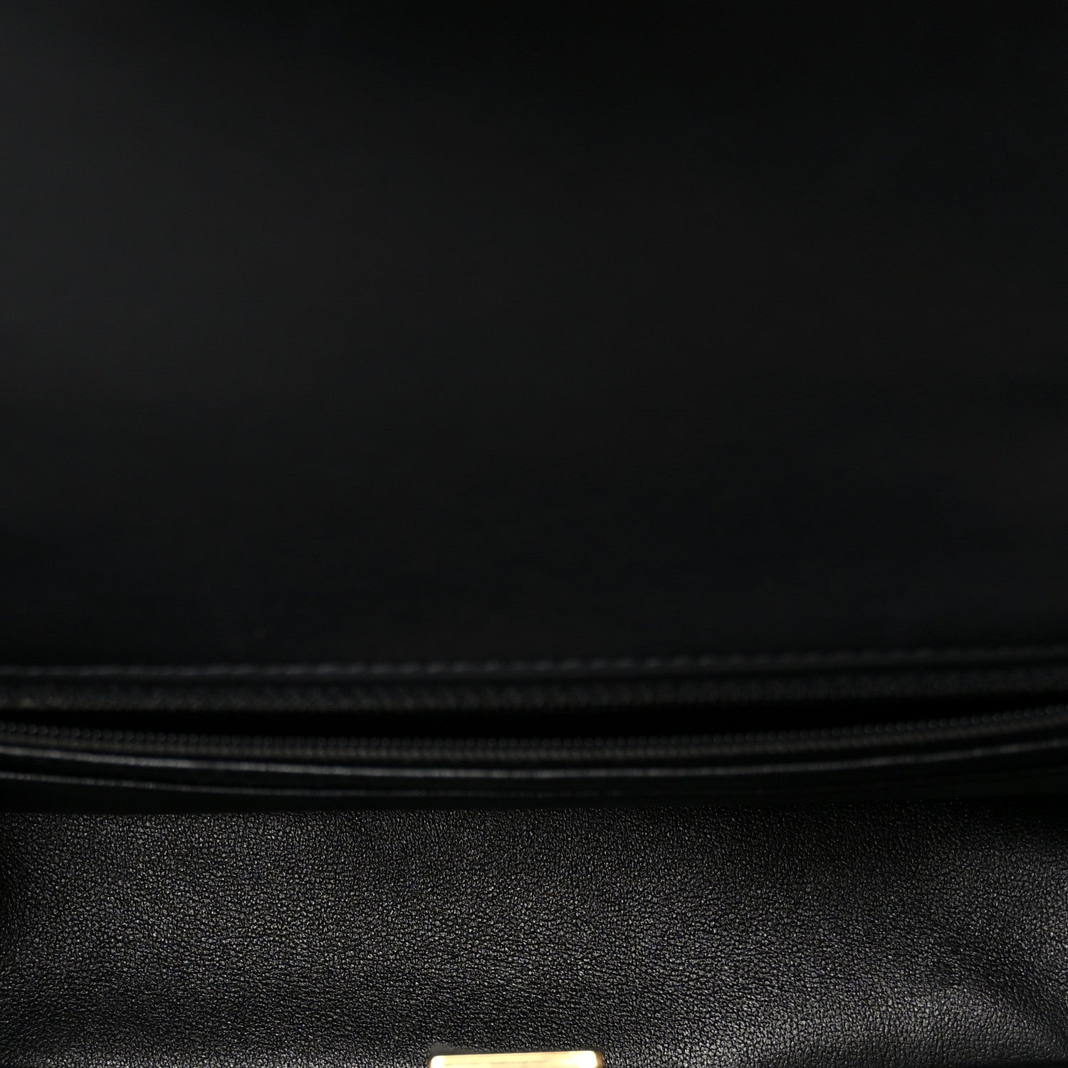 Lambskin Quilted Mini Rectangular Flap Black