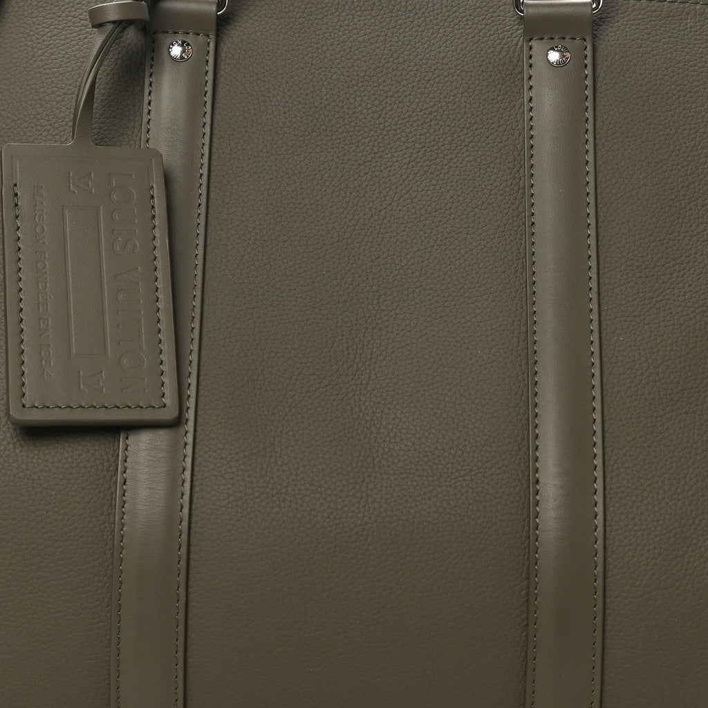 Grained Calfskin Aerogram Keepall Bandouliere 50 Khaki