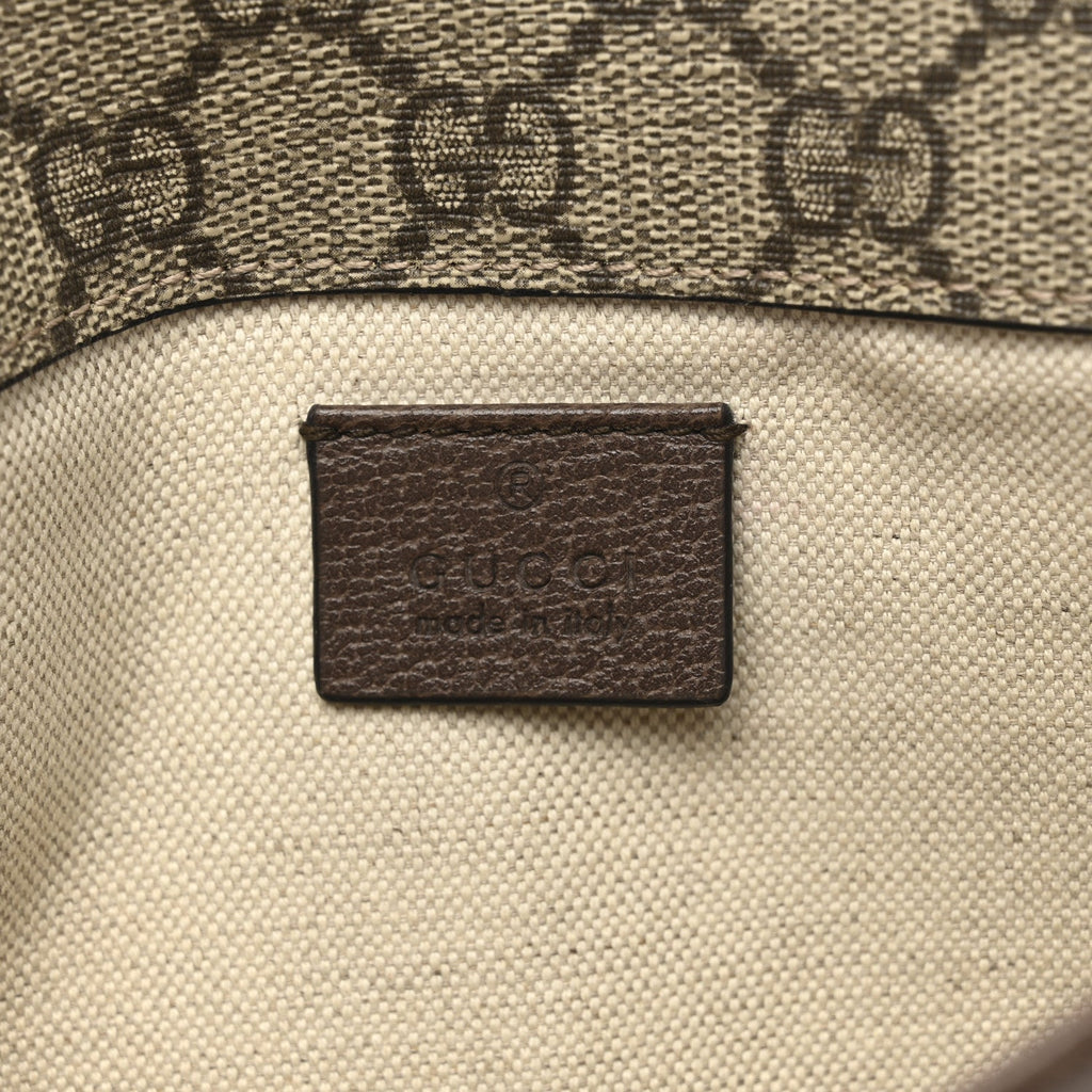 GG Supreme Monogram Neo Vintage Web Belt Bag Brown