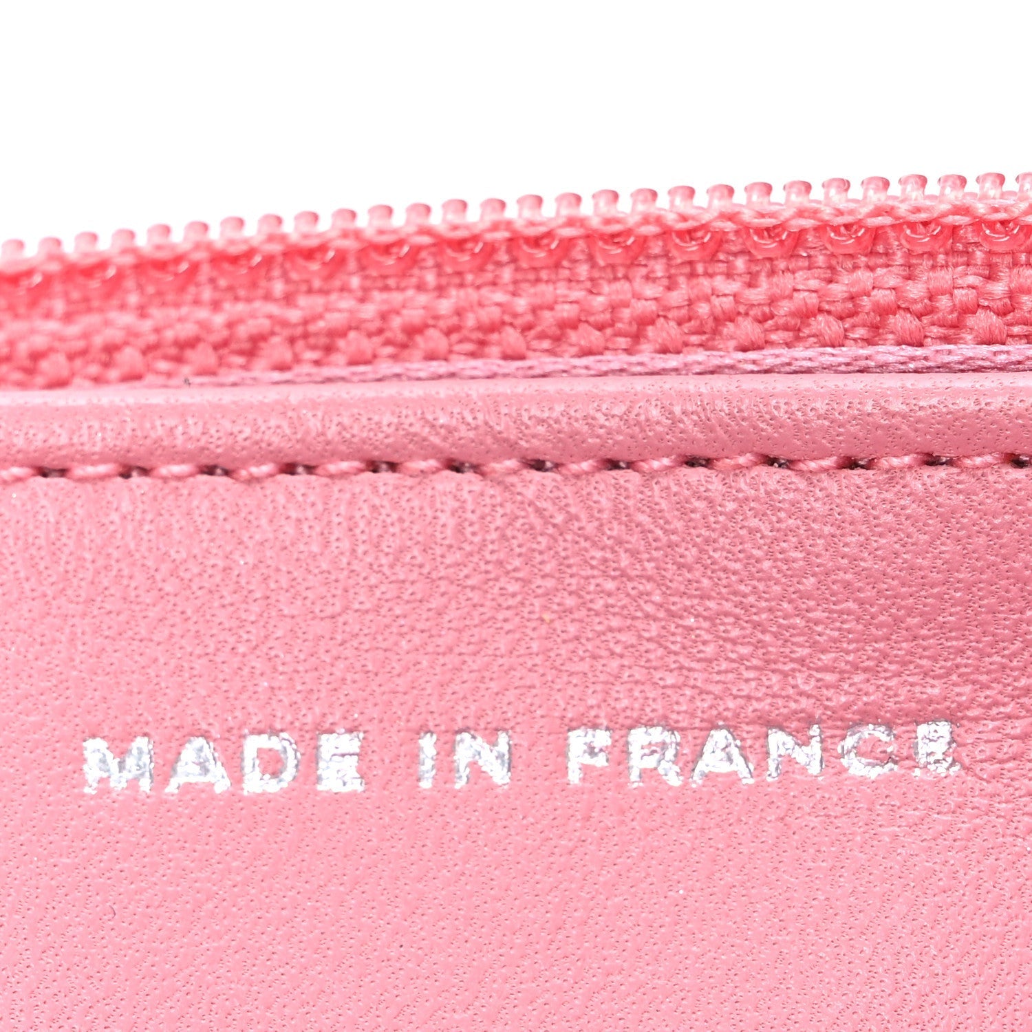 Lambskin Camellia Embossed Wallet on Chain WOC Pink