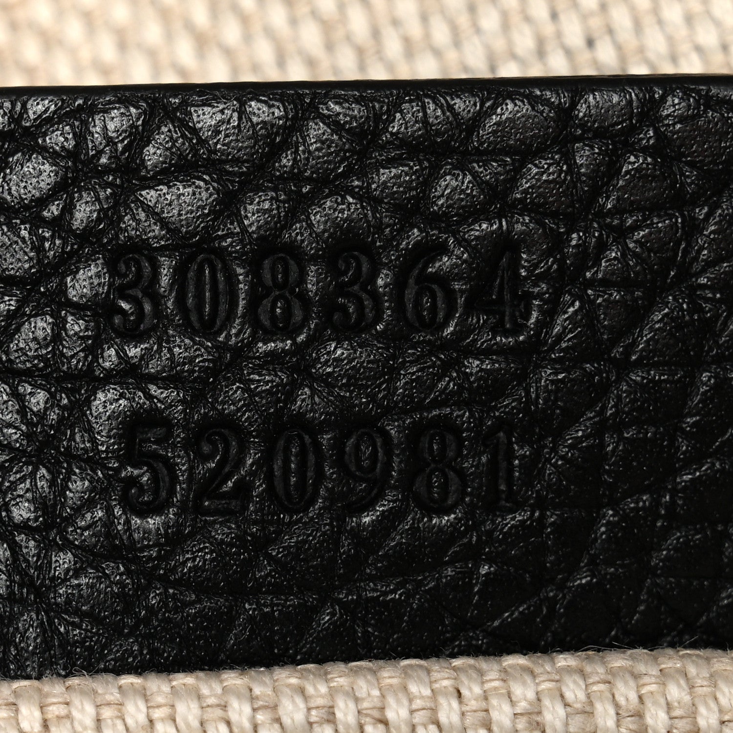 Pebbled Calfskin Small Soho Disco Bag Black