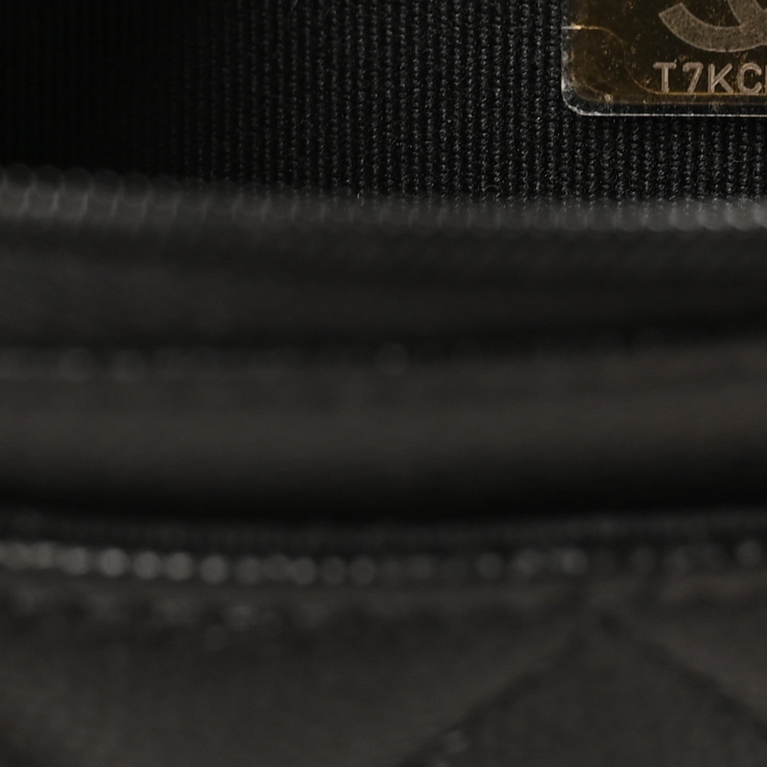 Caviar Quilted Camellia Wallet On Chain WOC Black
