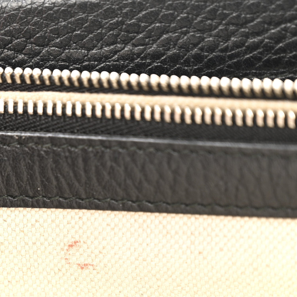 Pebbled Calfskin Small Dionysus Shoulder Bag Black