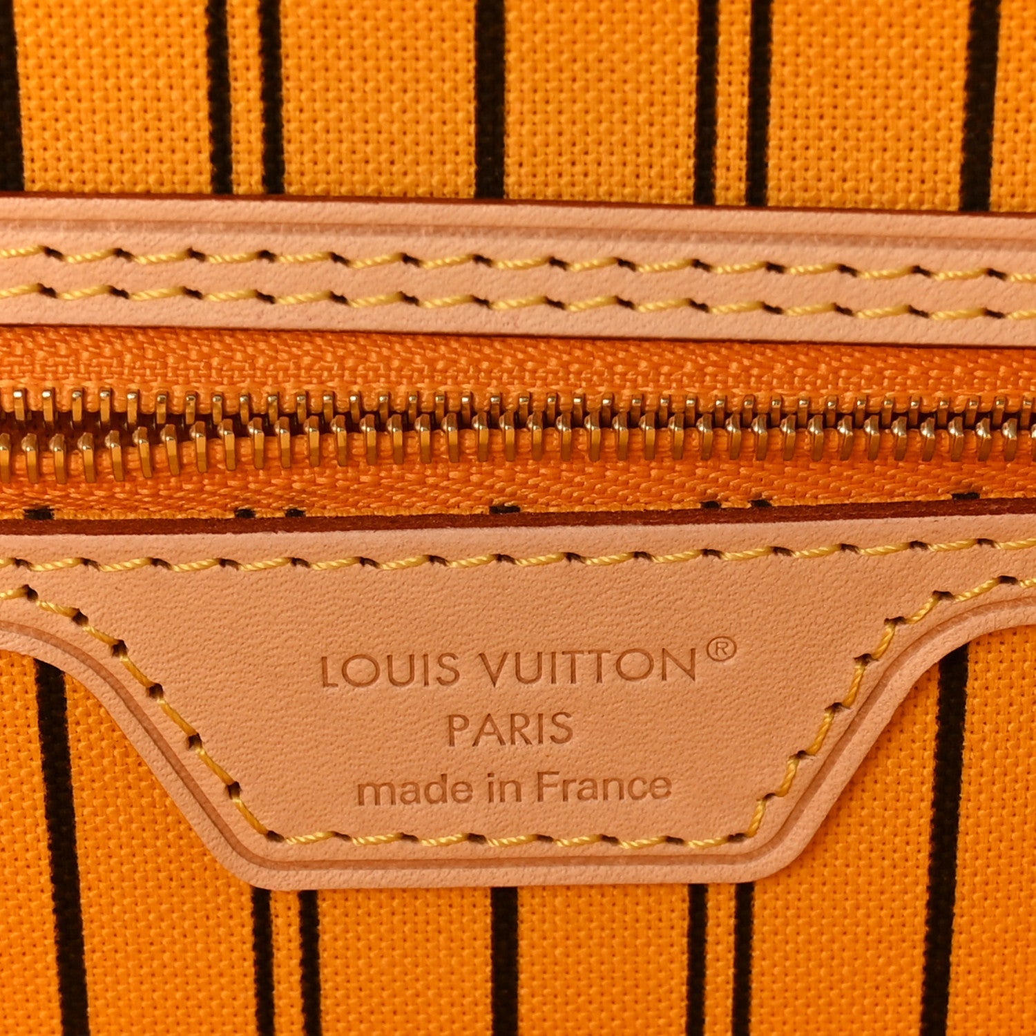 Monogram Inside Out Neverfull Bandouliere MM Jaune Safran