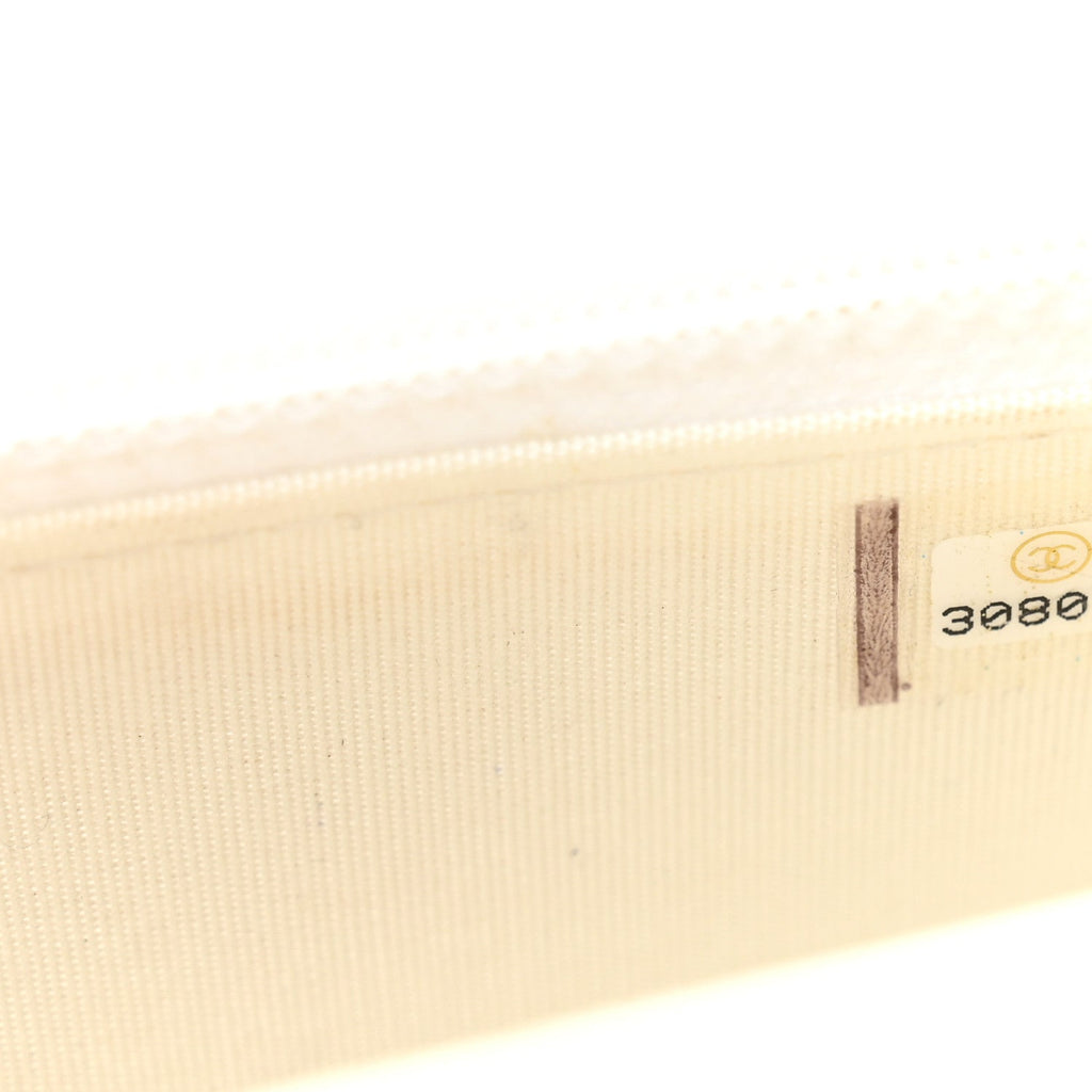 Calfskin Quilted Mini Maxi Pearls Wallet On Chain WOC White