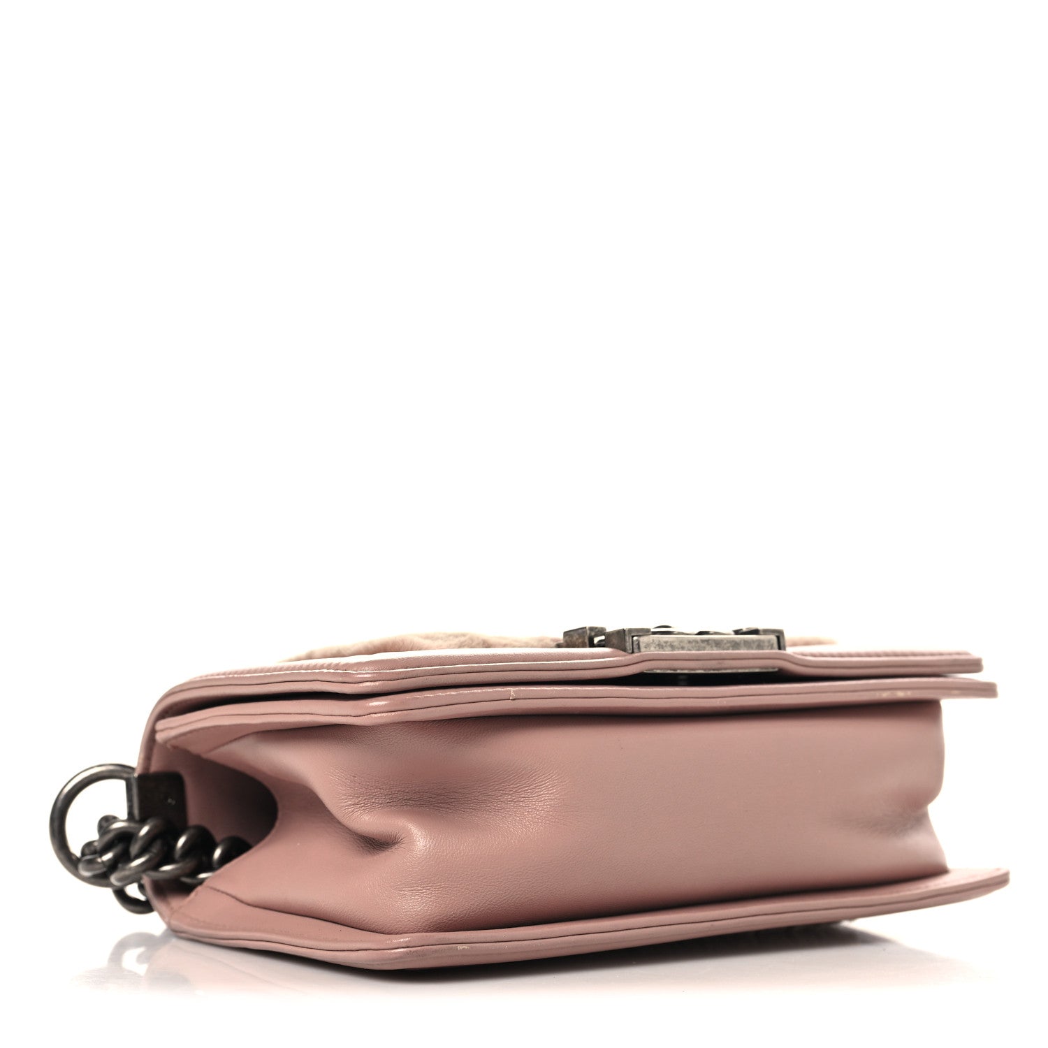 Fur Calfskin Small Boy Flap Pink