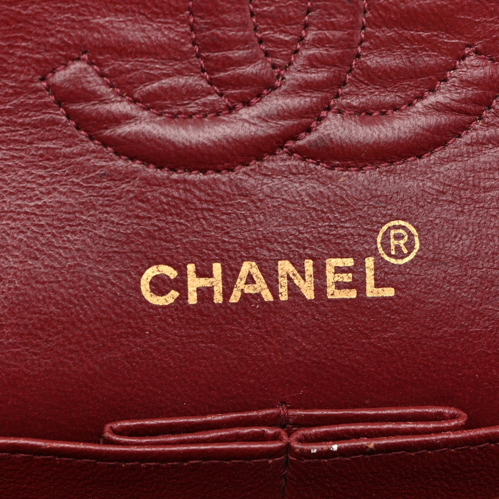 Lambskin Quilted Small Double Flap Black