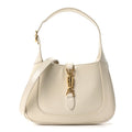 Boarded Dyana Lux Calfskin Small Jackie 1961 Hobo Mystic White