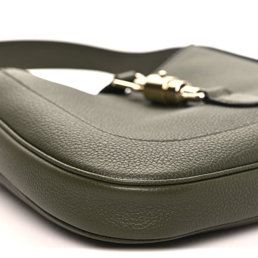 Grand Prix Calfskin Medium Jackie 1961 Hobo Dark Green