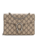 GG Supreme Monogram Mini Dionysus Chain Wallet Beige Taupe