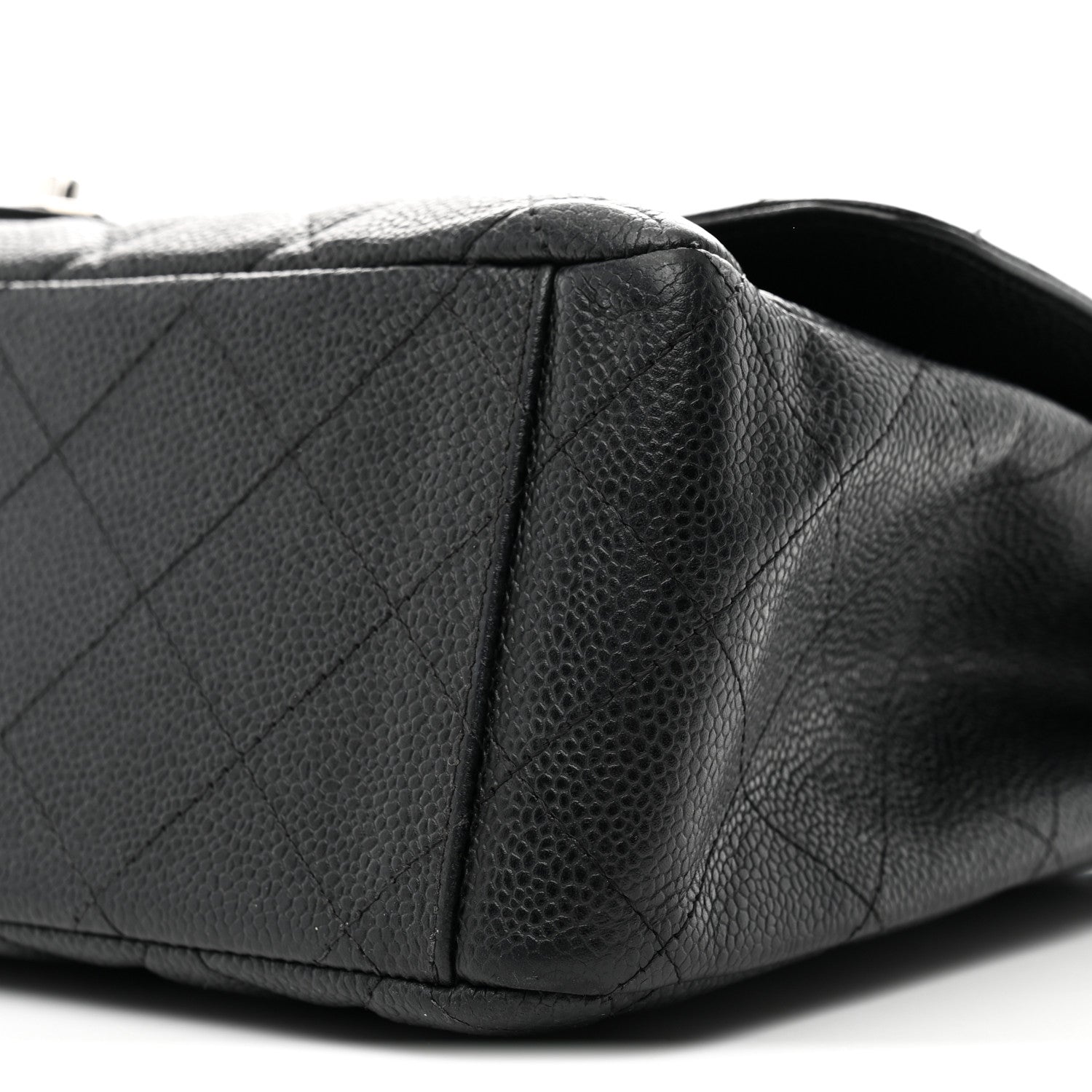 Caviar Quilted Maxi Double Flap Black