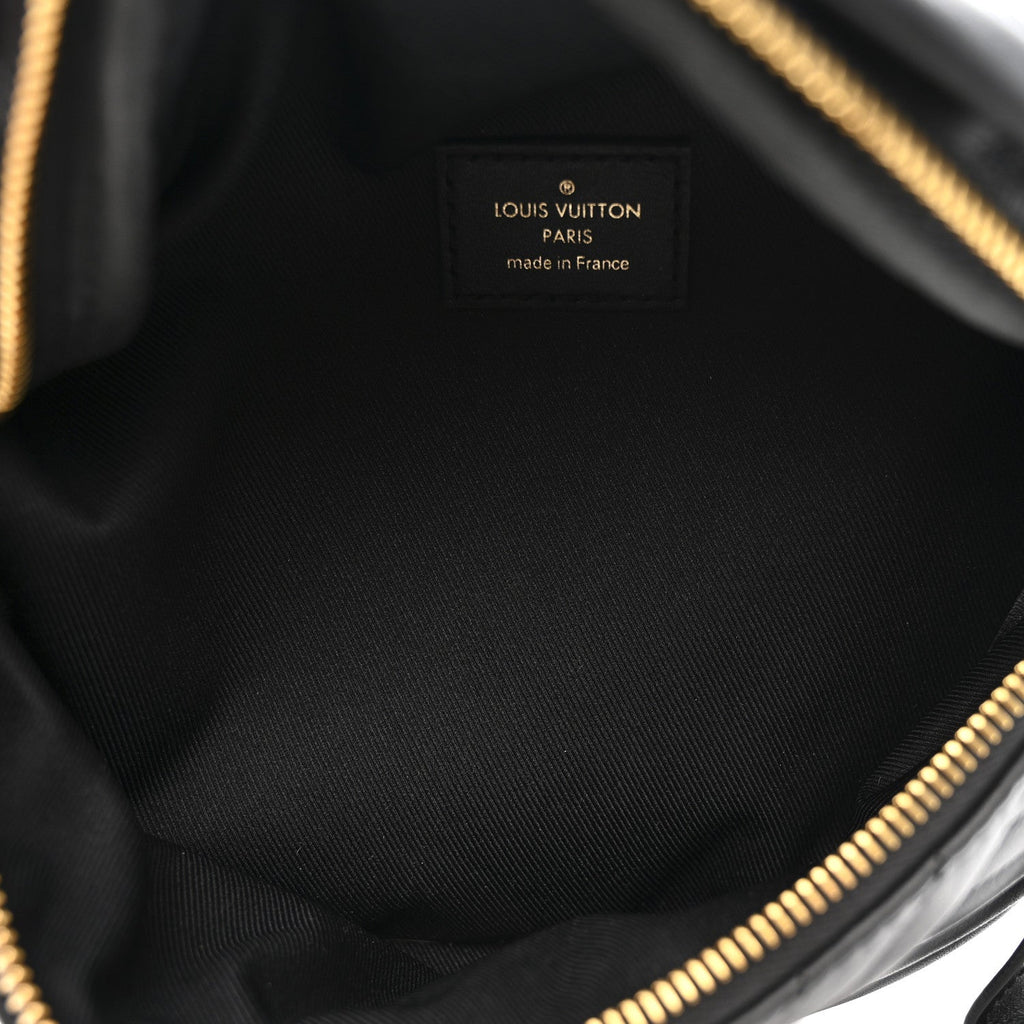 Calfskin Quilted New Wave Bumbag Black