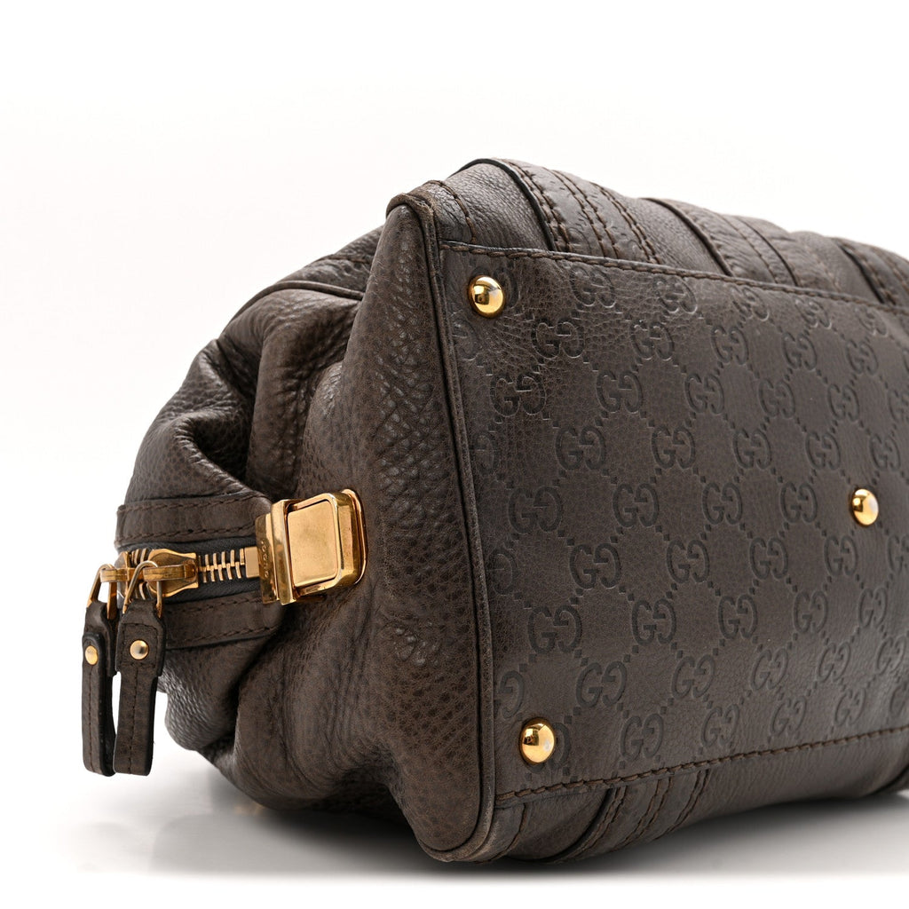 Guccissima Aviatrix Medium Boston Chocolate