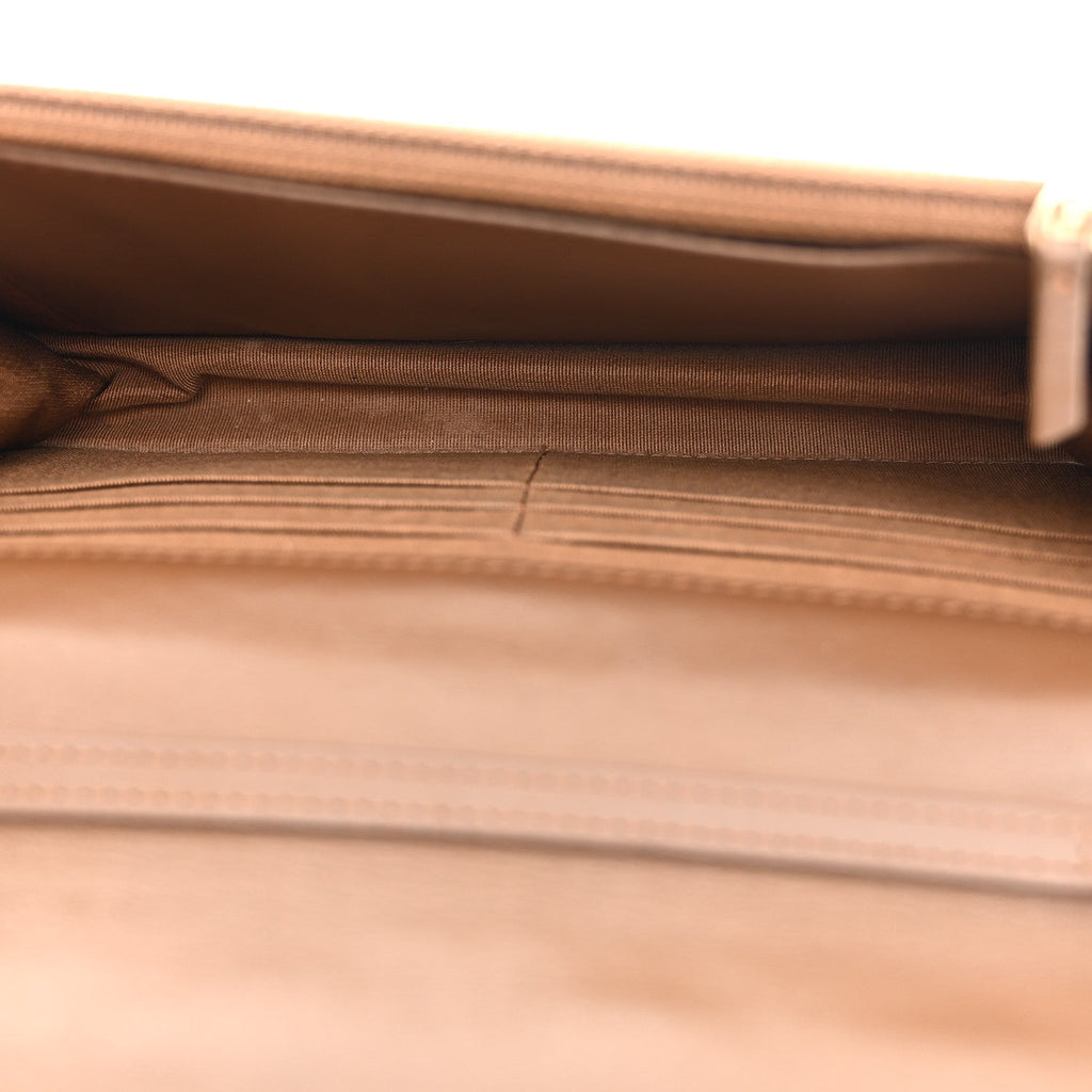 Metallic Calfskin Quilted 2.55 Reissue Wallet On Chain WOC Bronze