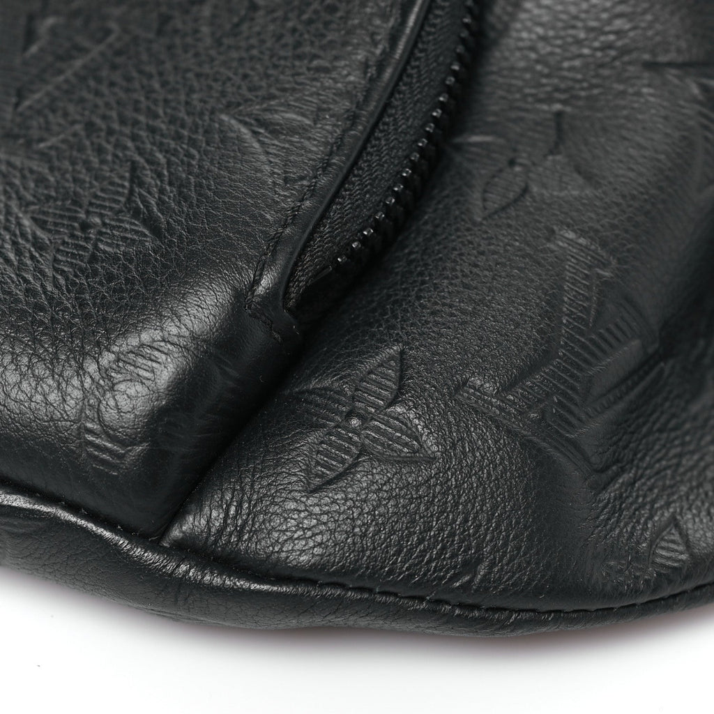 Calfskin Monogram Shadow Rush BumBag Black