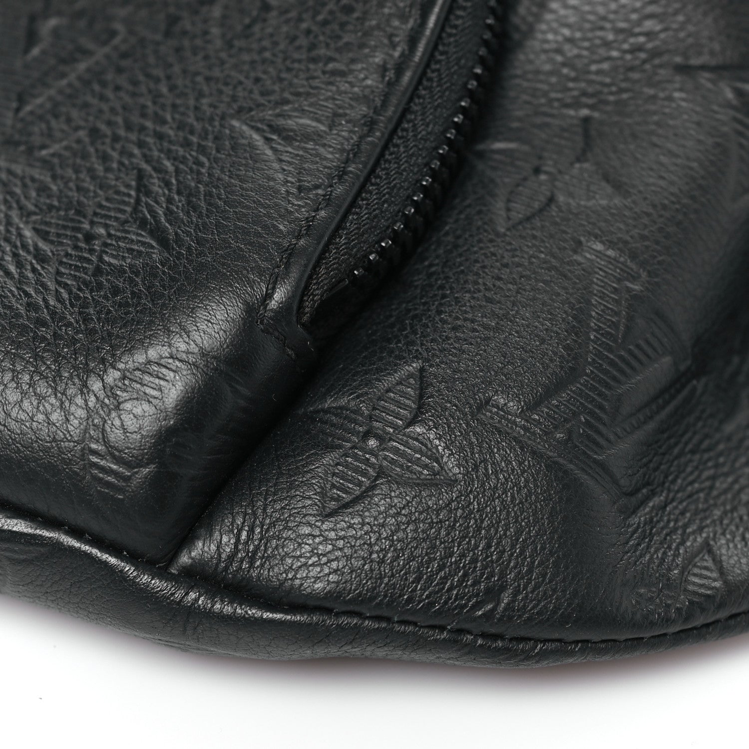 Calfskin Monogram Shadow Rush BumBag Black