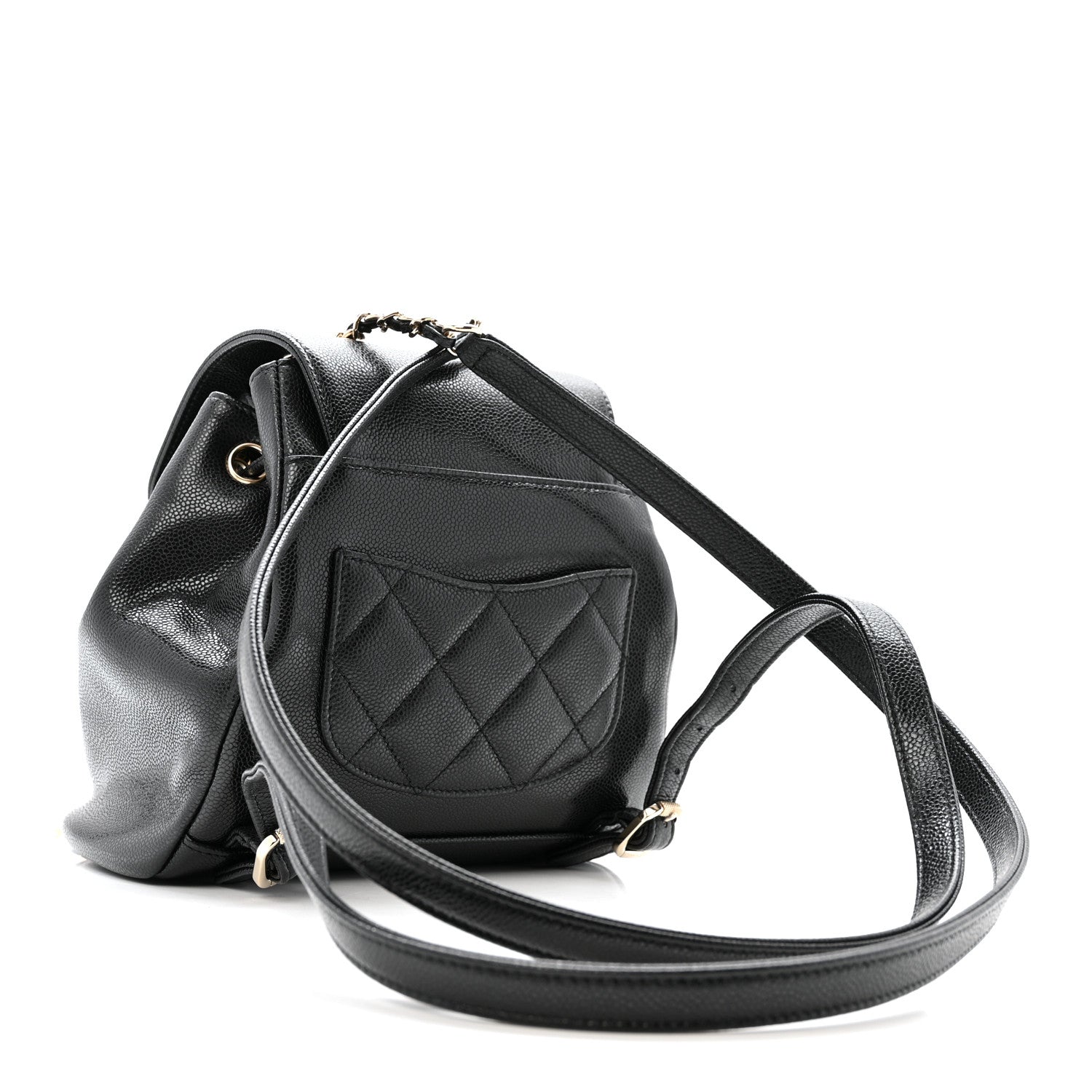 Caviar Quilted Mini Business Affinity Backpack Black