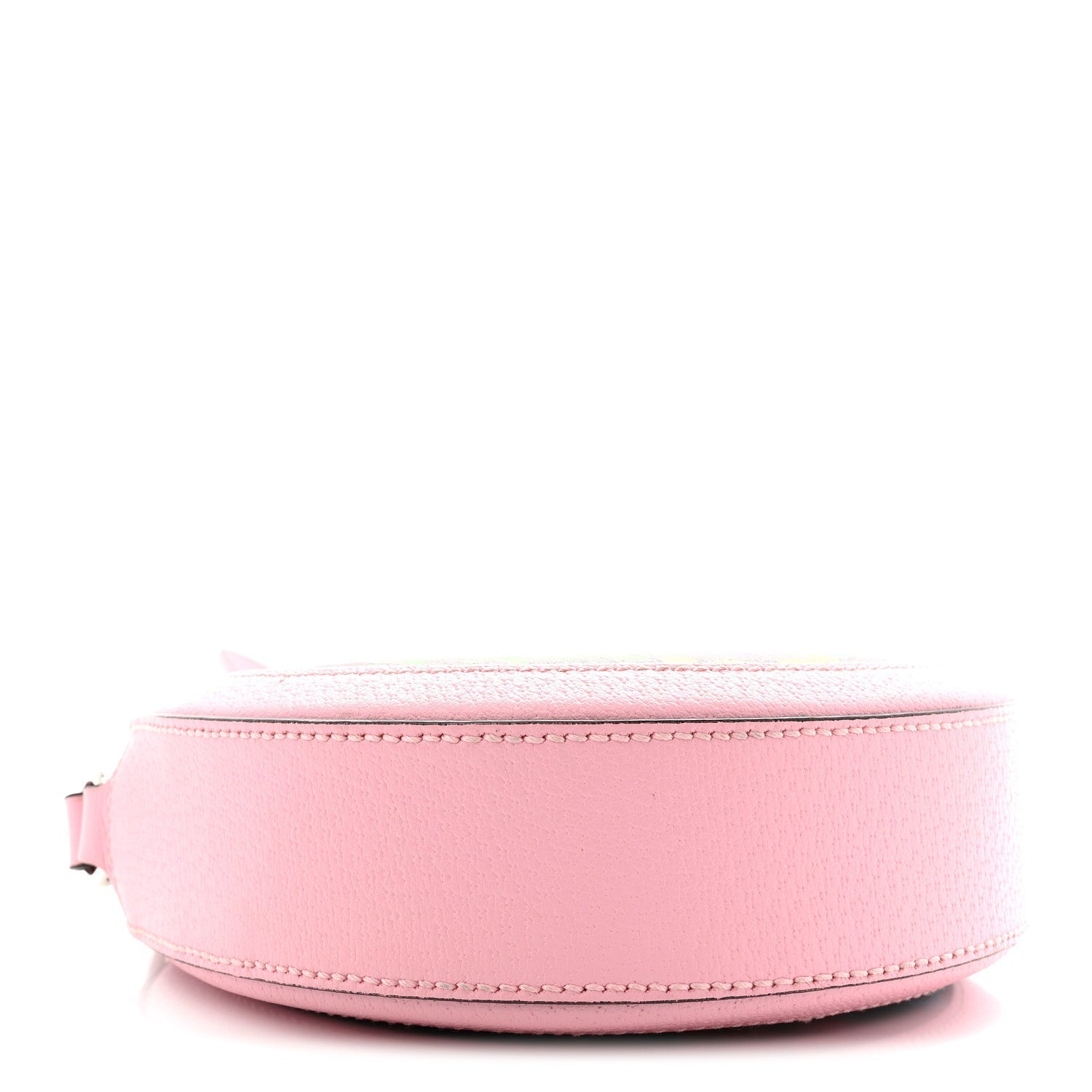 GG Supreme Monogram Psychedelic Round Shoulder Bag Black Multicolor Sugar Pink