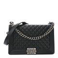 Caviar Quilted New Medium Boy Flap Black