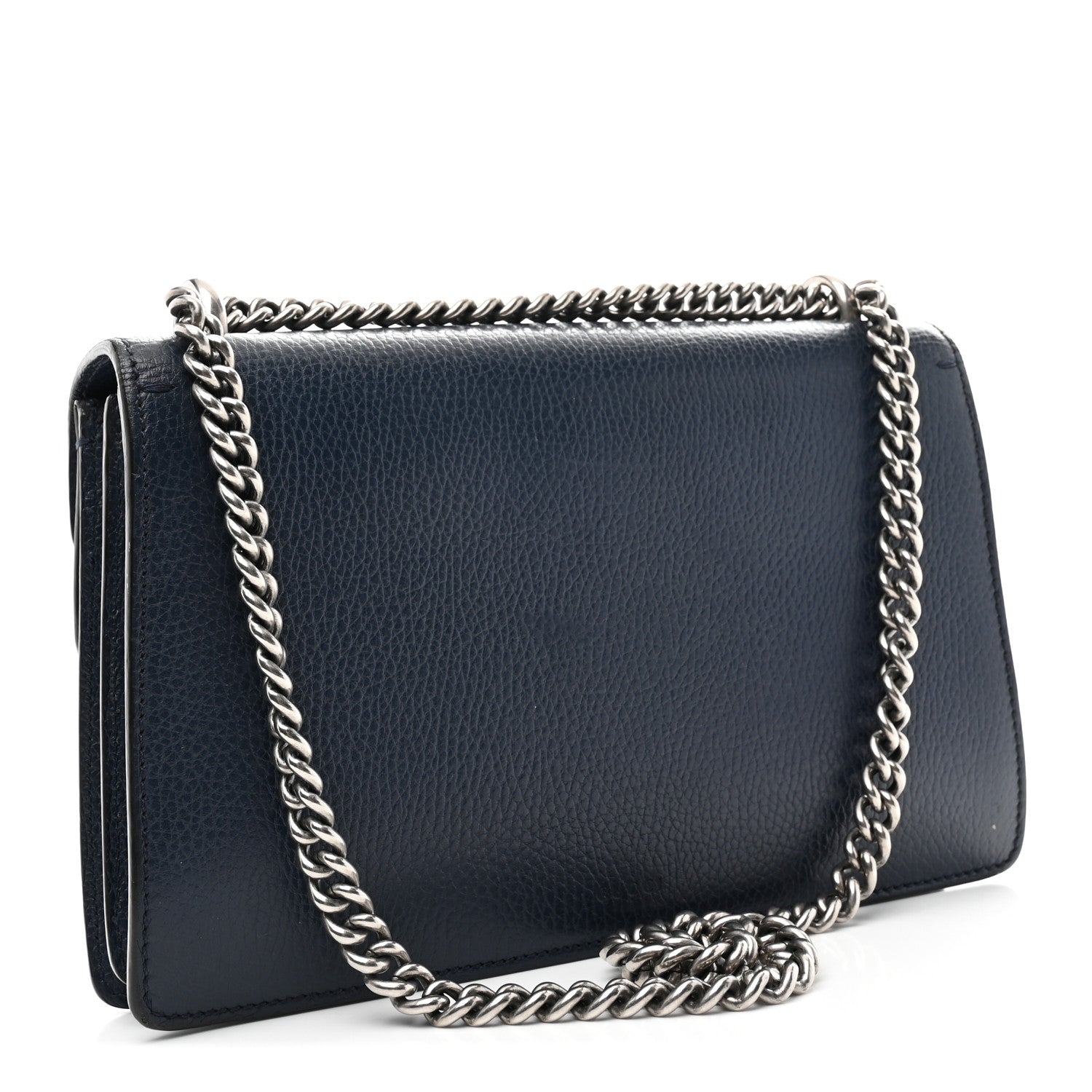 Dollar Calfskin Crystal Small Dionysus Shoulder Bag Blue Agata Montana Sapphire