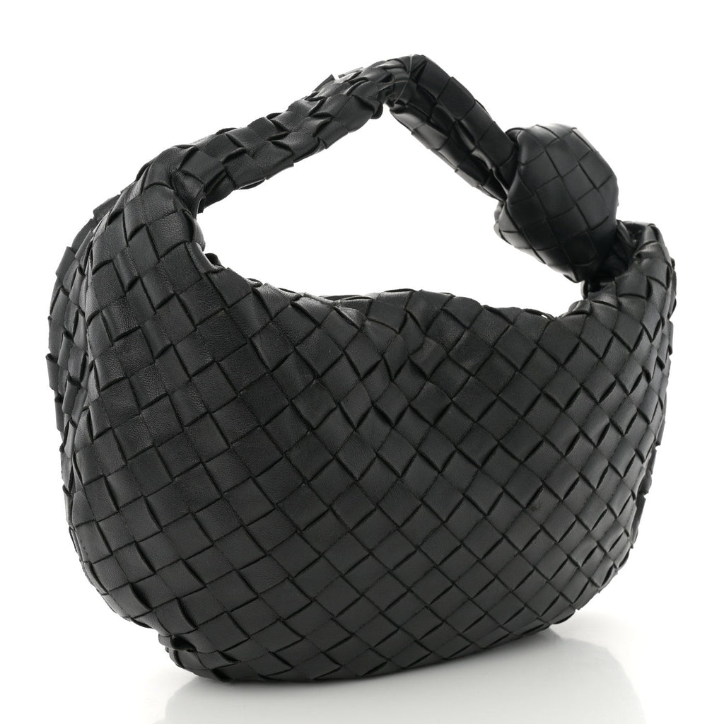 Nappa Intrecciato Teen Jodie Hobo Black