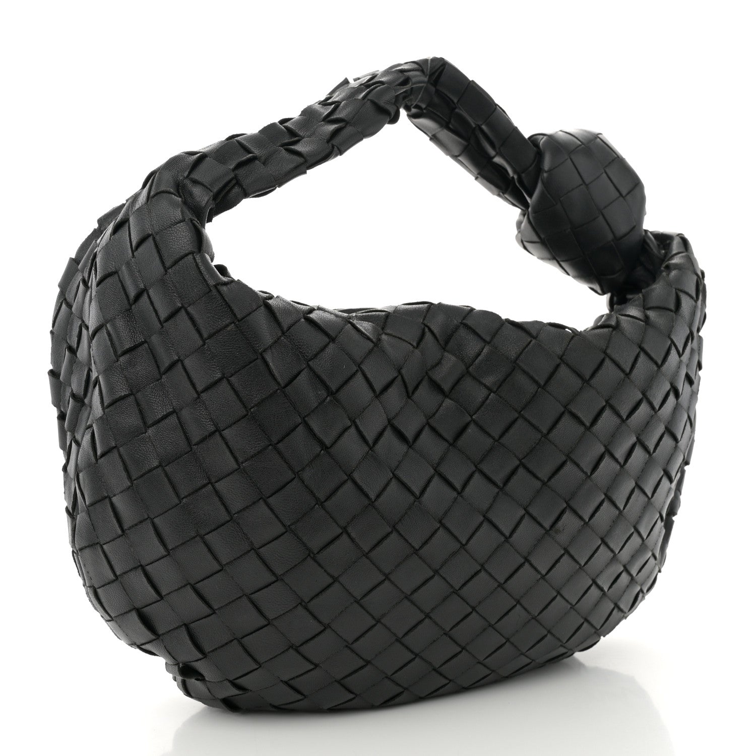 Nappa Intrecciato Teen Jodie Hobo Black