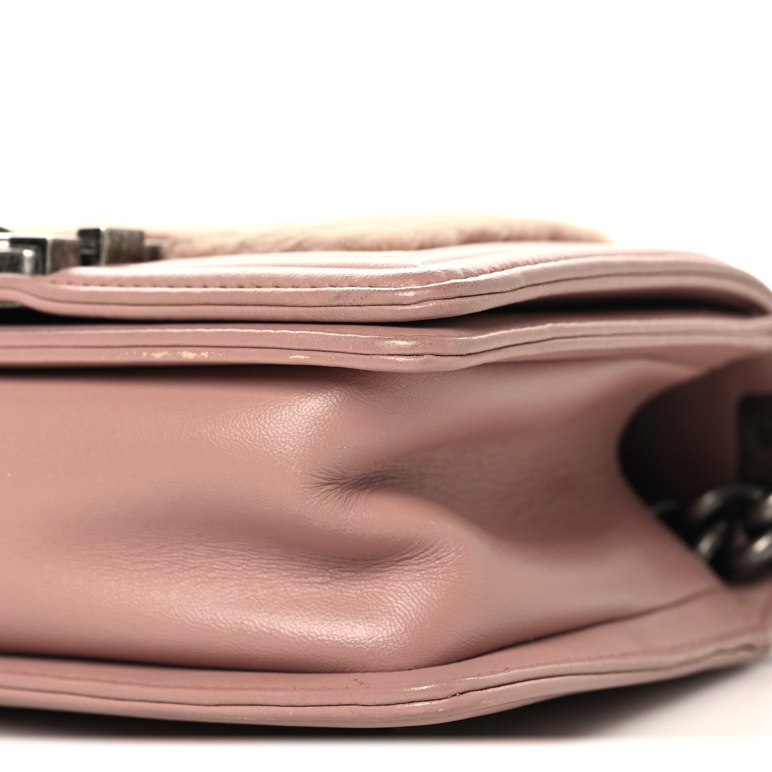 Fur Calfskin Small Boy Flap Pink