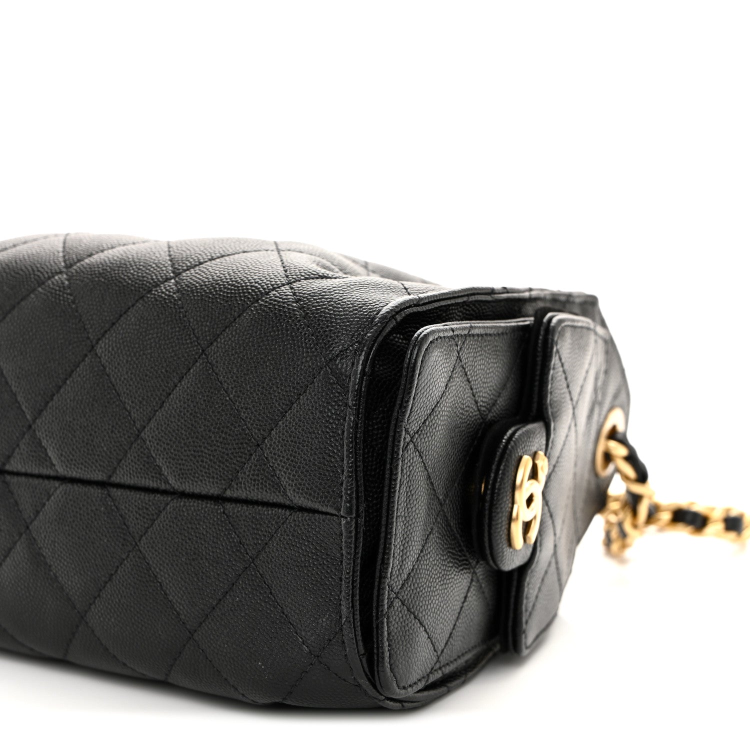 Caviar Quilted Mini Chanel 25 Handbag Black