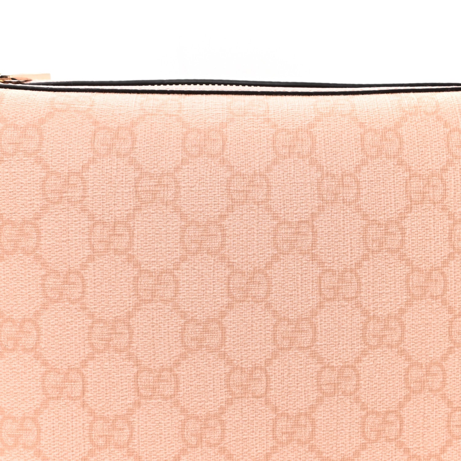 GG Supreme Monogram Textured Calfskin Web Super Mini Ophidia Shoulder Bag Pink