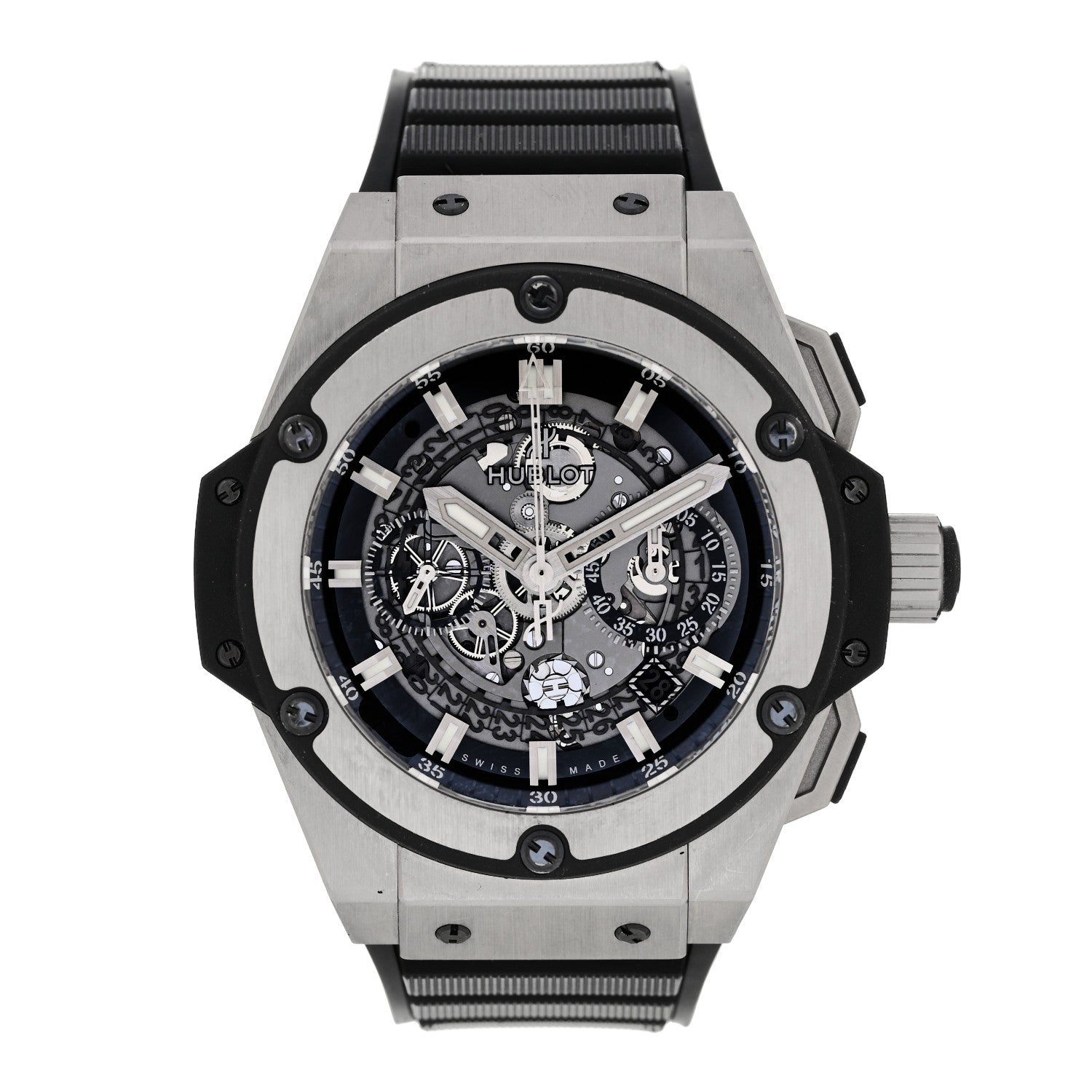 Titanium Rubber 48mm King Power Unico Automatic Watch Silver 701.NX.0170.RX