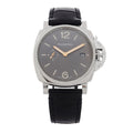 Stainless Steel Alligator 42mm Luminor Due Automatic Watch Grey PAM01250