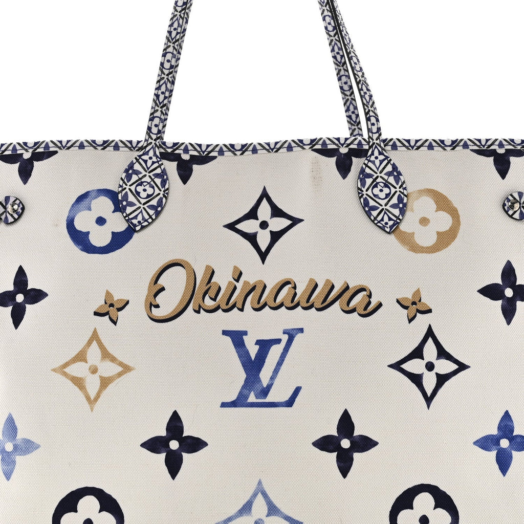 Monogram Canvas By The Pool Okinawa 2.0 Neverfull GM Blue