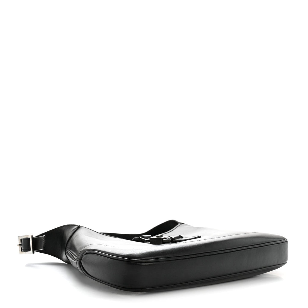 Calfskin Small Jackie O Hobo Black