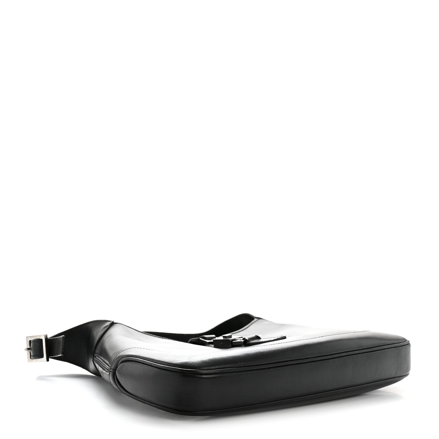Calfskin Small Jackie O Hobo Black
