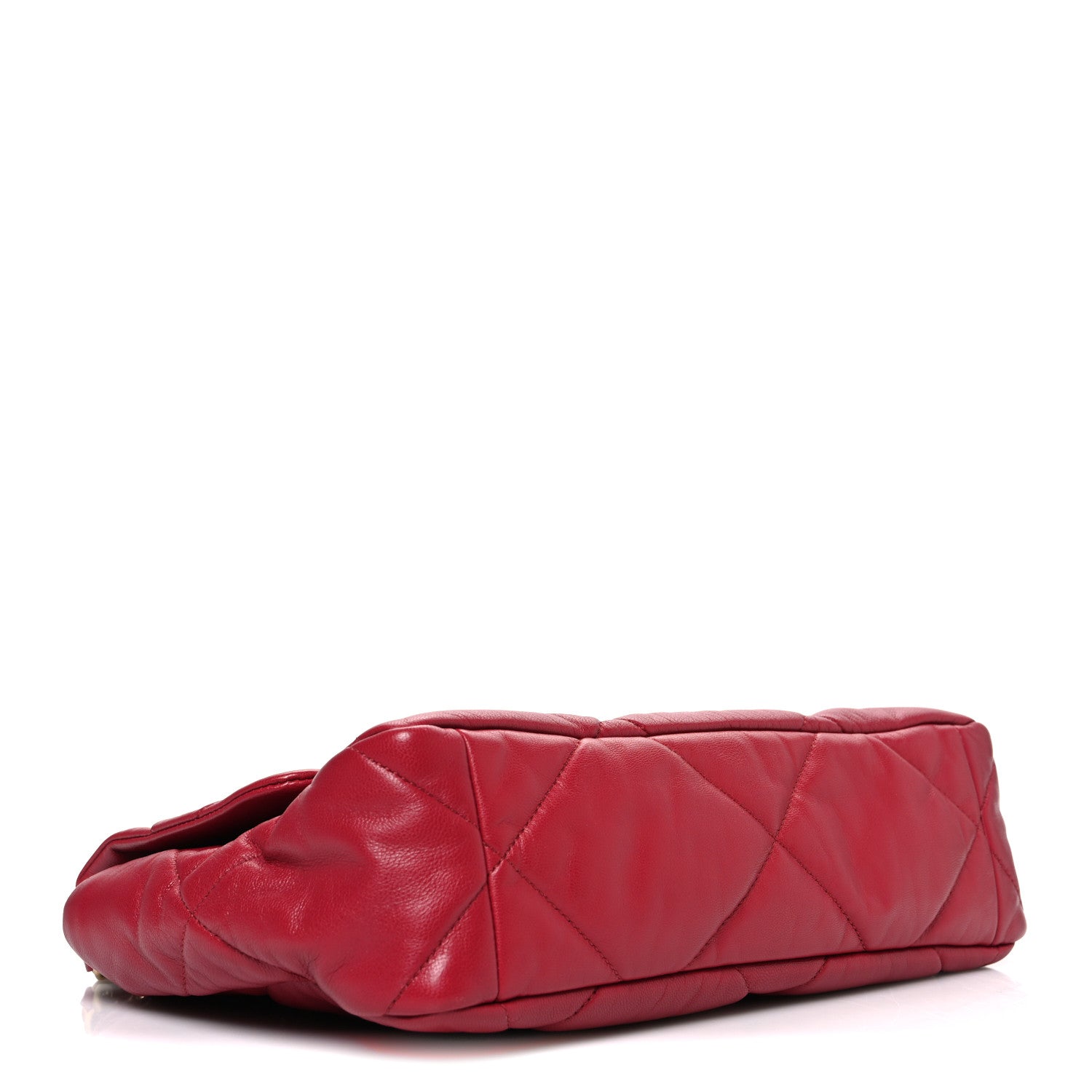 Lambskin Quilted Large Chanel 19 Flap Red
