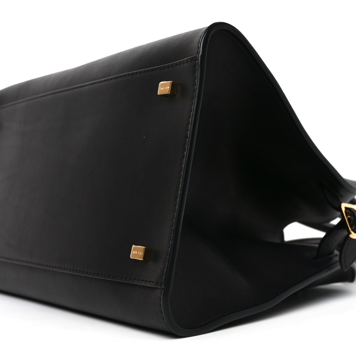 Polished Saddle Calfskin Soft Margaux 12 Black