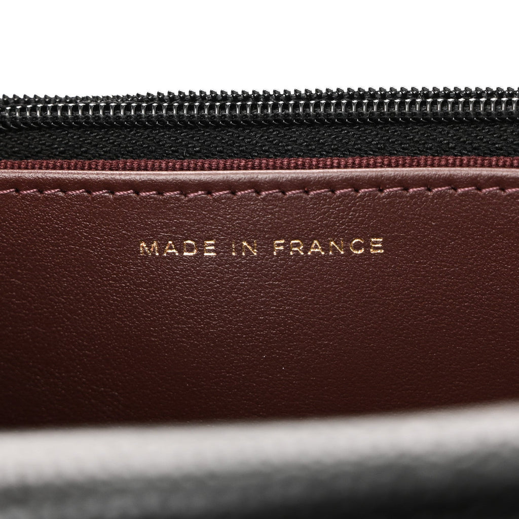 Caviar Quilted CC Turnlock Wallet On Chain WOC Black