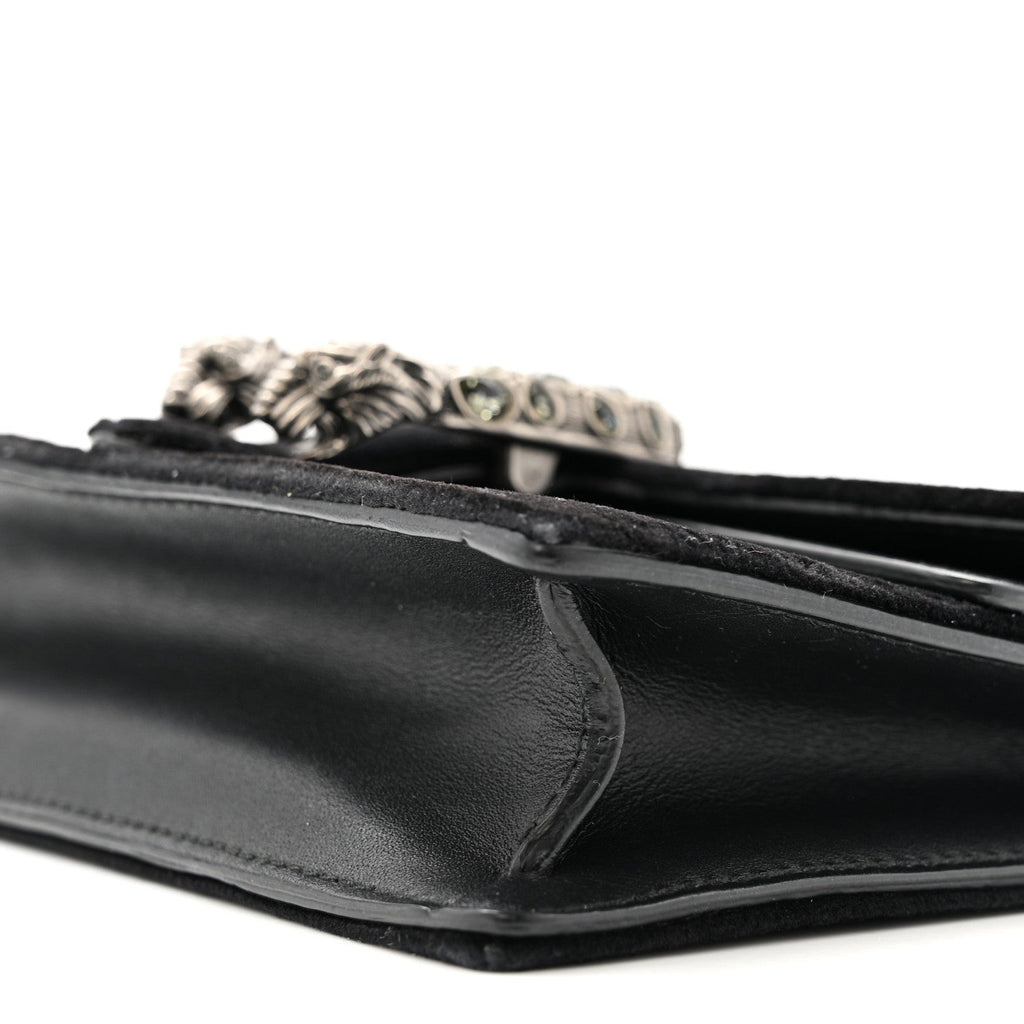 Velvet Super Mini Dionysus Shoulder Bag Black