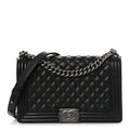 Caviar Quilted New Medium Boy Flap Black