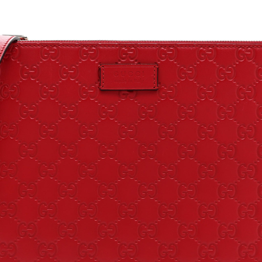 Guccissima Signature Messenger Bag Hibiscus Red