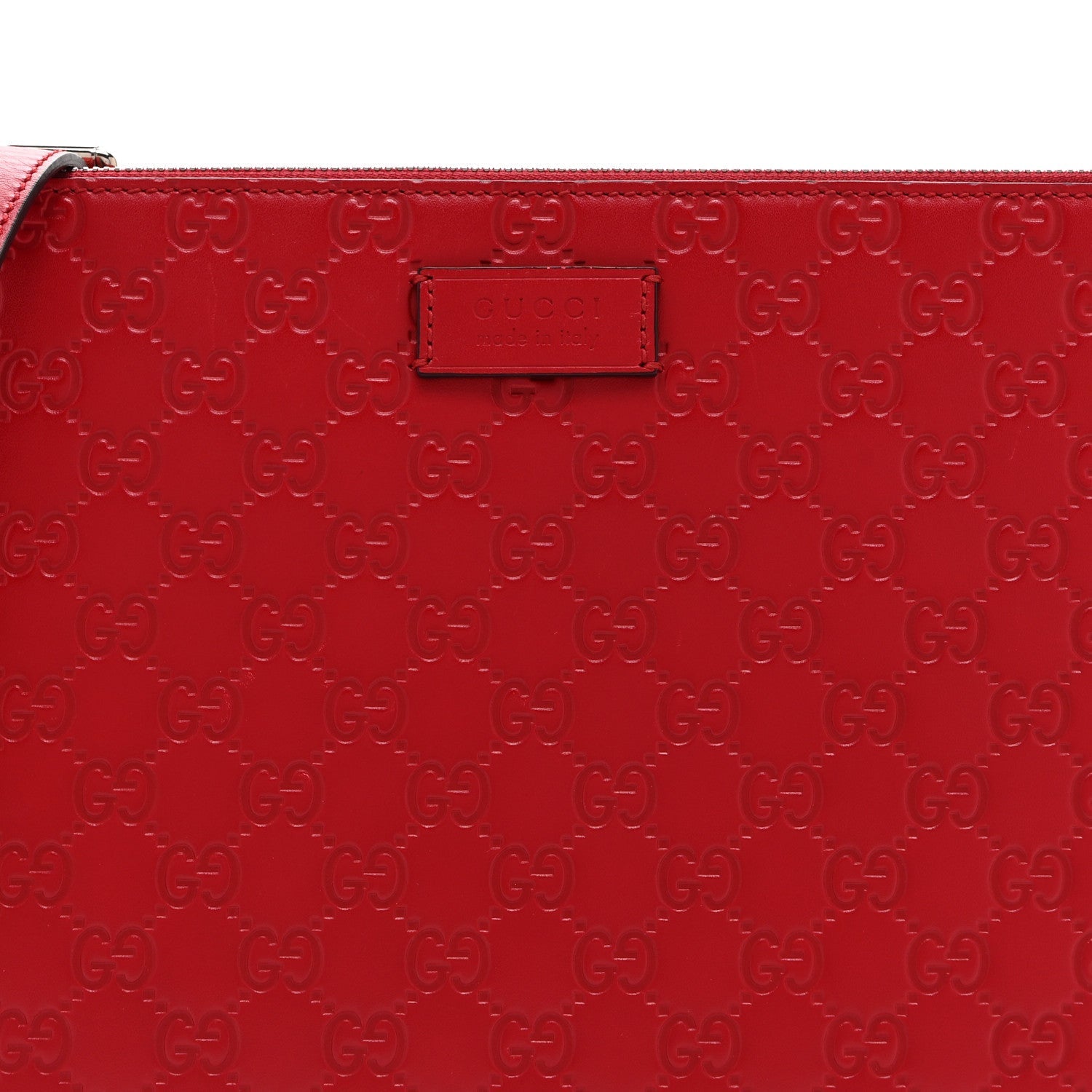 Guccissima Signature Messenger Bag Hibiscus Red