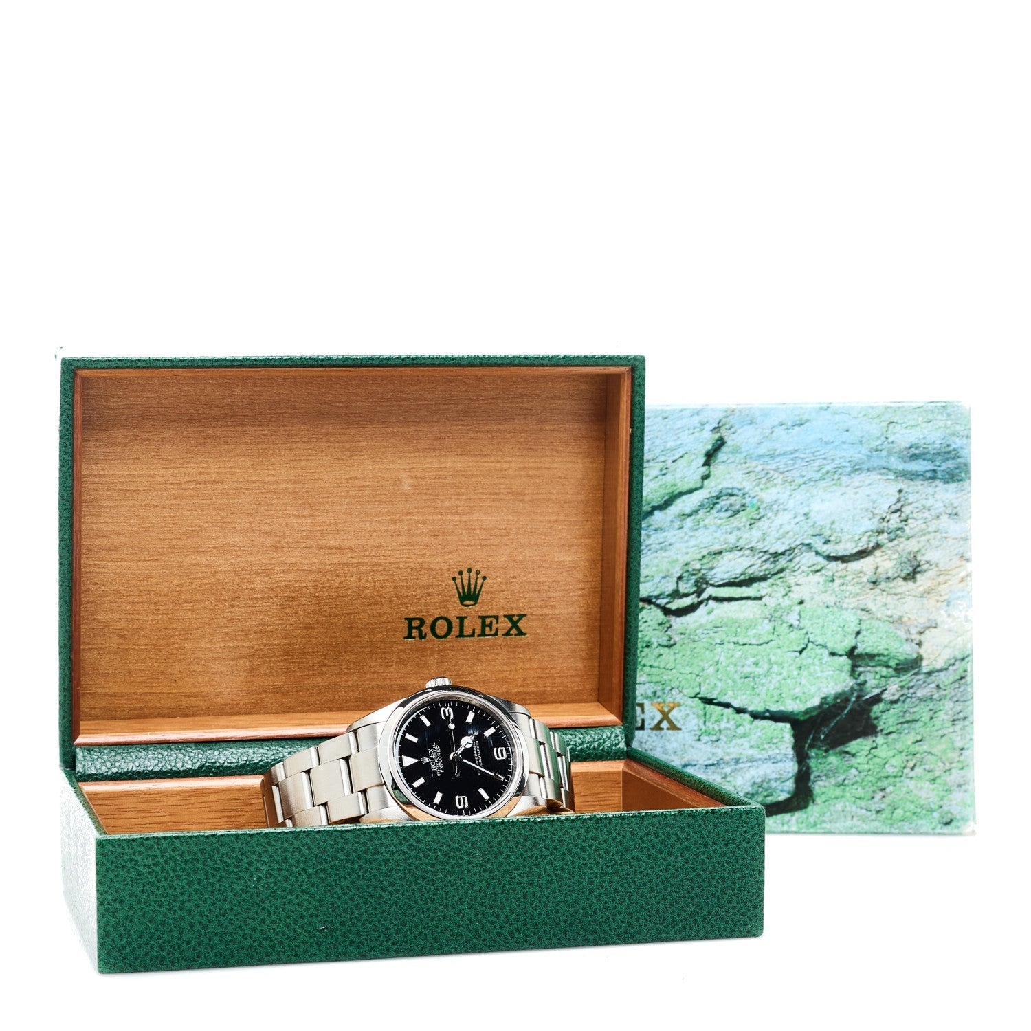 Stainless Steel 39mm Oyster Perpetual Explorer Watch Black 114270