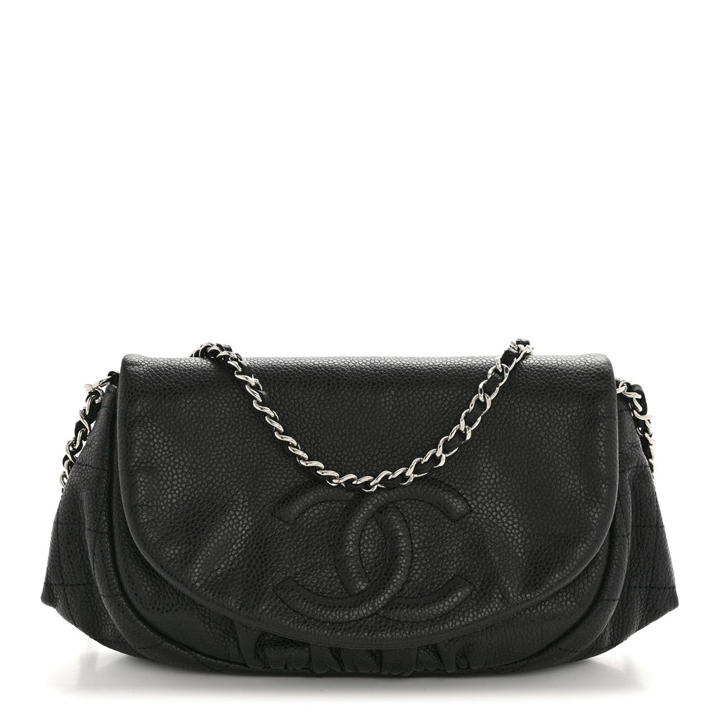 Caviar Half Moon Wallet On Chain WOC Black