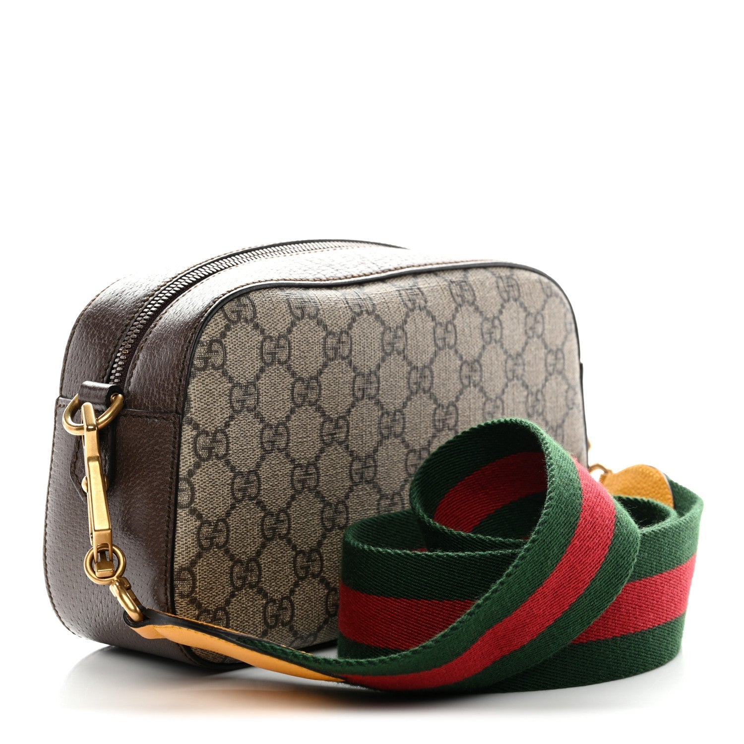 GG Supreme Monogram Web Neo Vintage Shoulder Bag Beige New Acero Crop