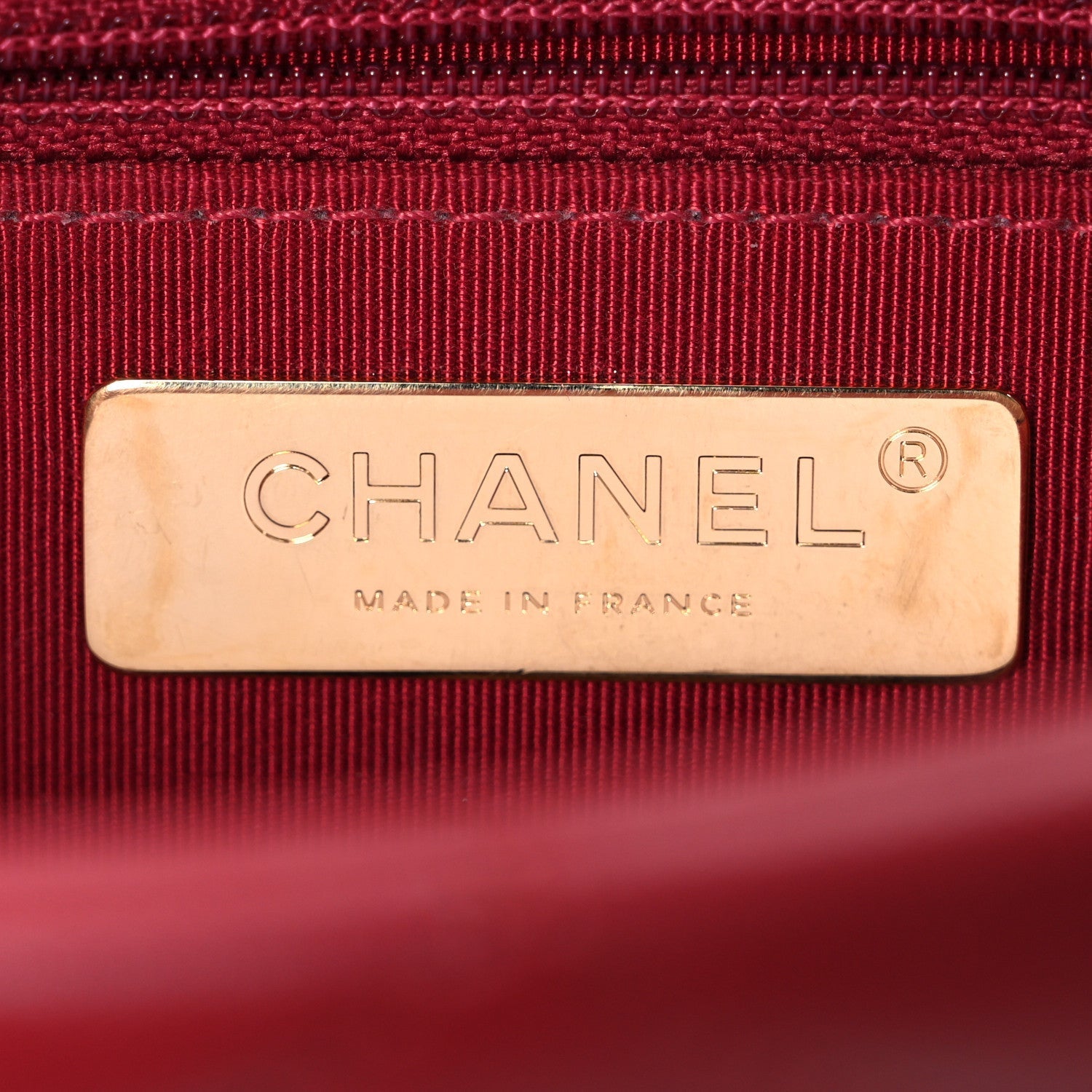 Goatskin Quilted Large Chanel 19 Flap Red