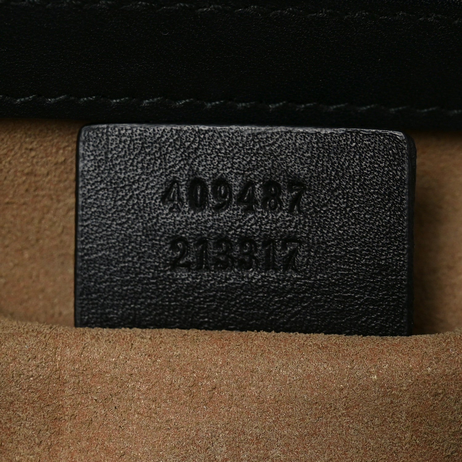 GG Supreme Monogram Calfskin Small Padlock Shoulder Bag Beige Black Cuir
