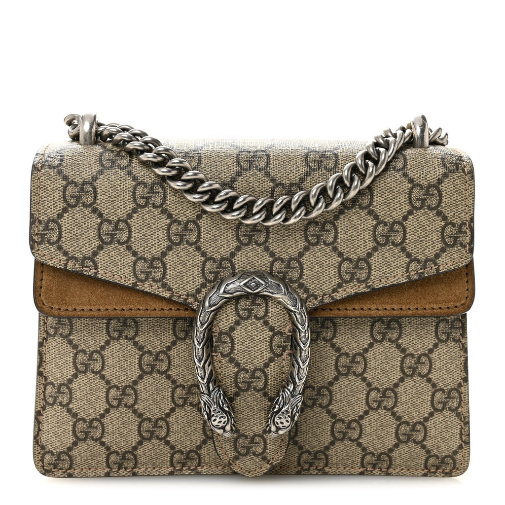GG Supreme Monogram Mini Dionysus Shoulder Bag Taupe